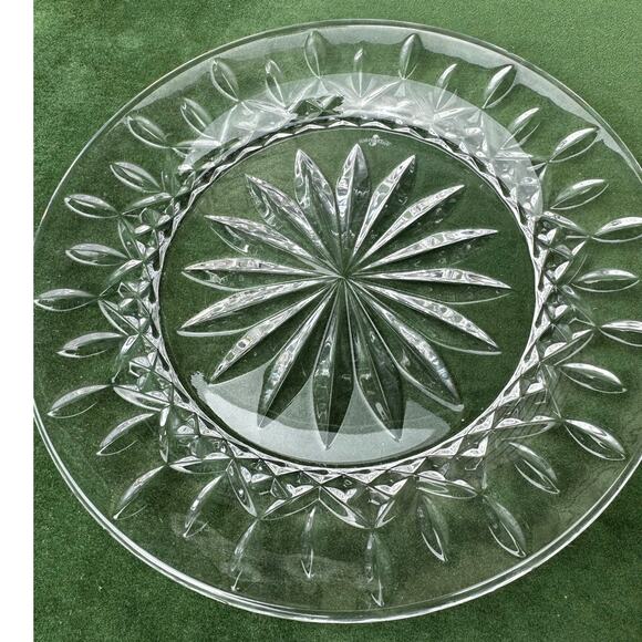 Waterford Crystal Rare Lismore 8-inch Accent Plates Excellent-Set of 2 - Picture 9 of 9